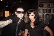 Born Villain: Marilyn Manson and Shia LaBeouf Book/DVD signing and screening @ Hennessey + Ingalls, 9/1/11